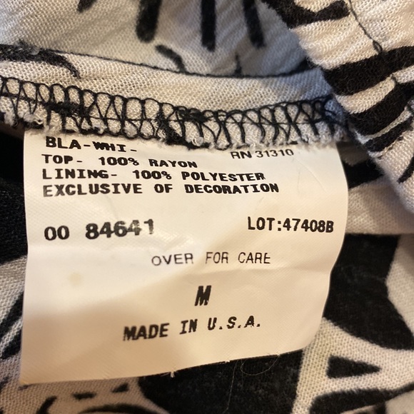 BCX 100% rayon print halter top with decorative hardware and elastic hem - Picture 7 of 7